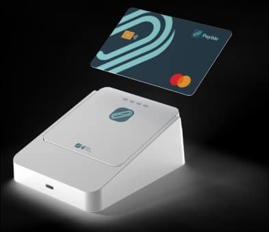 Payble reader dock with a card